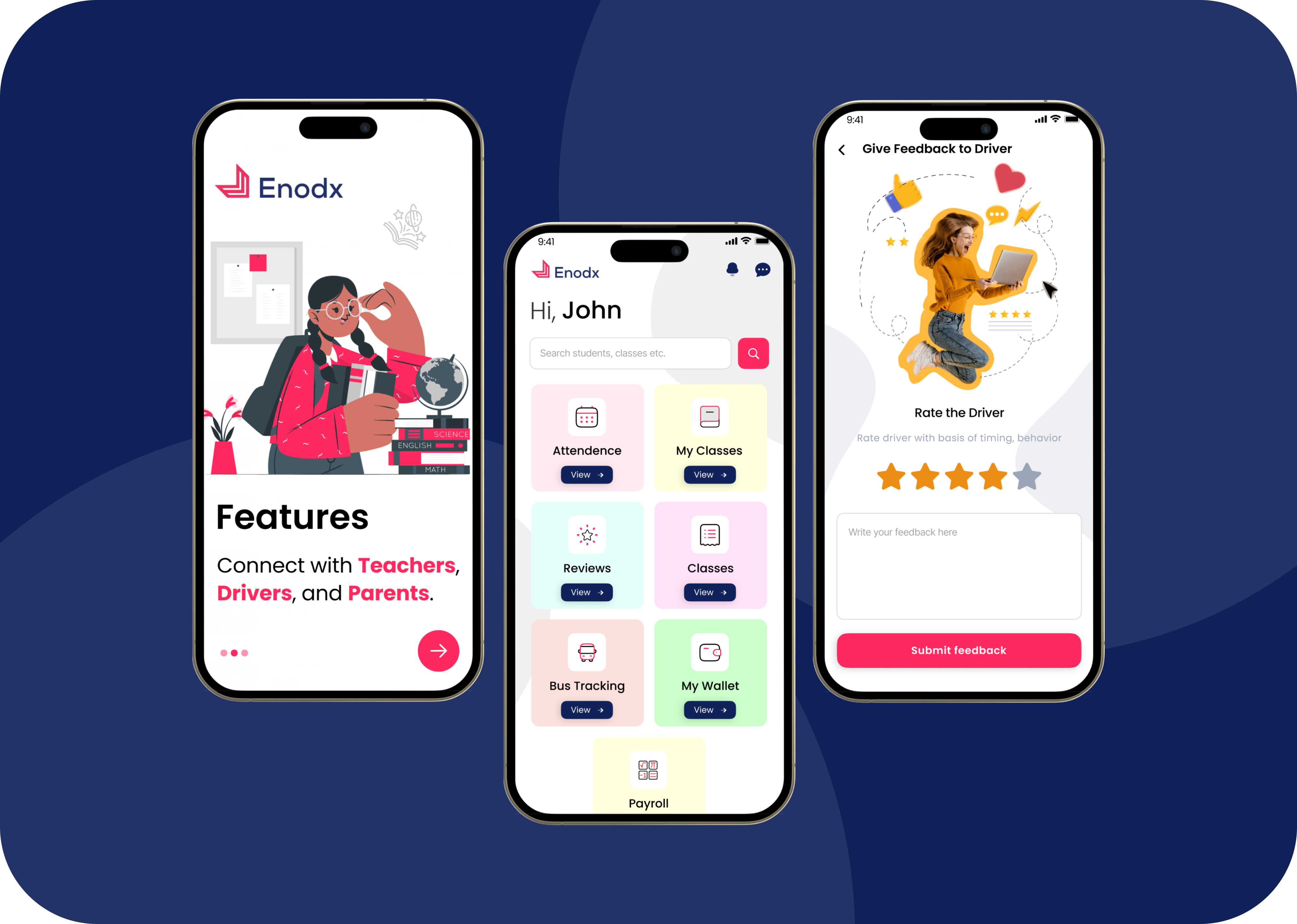 Enodx School & Bus Tracking App