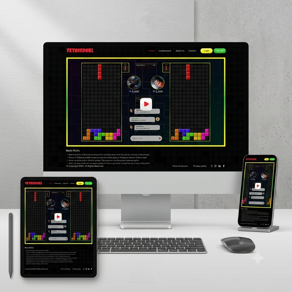 TetrisDuel Arcade Web Game